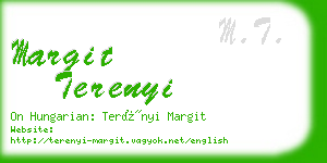 margit terenyi business card